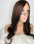 Load image into Gallery viewer, 22inch Brazilian Full Lace Wig Medium Brown Color
